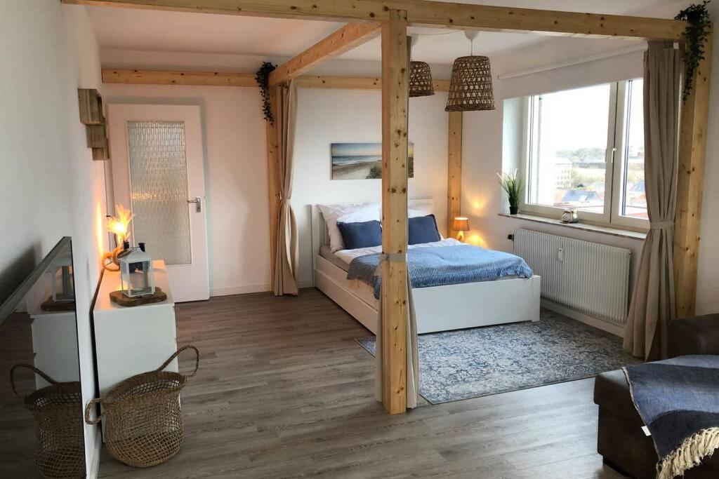 Yachtpanorama Weser Und Yachthafenblick 1 Zi 7Og بريمرهافن المظهر الخارجي الصورة